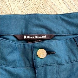 Black Diamonds Stretch Font Pants
